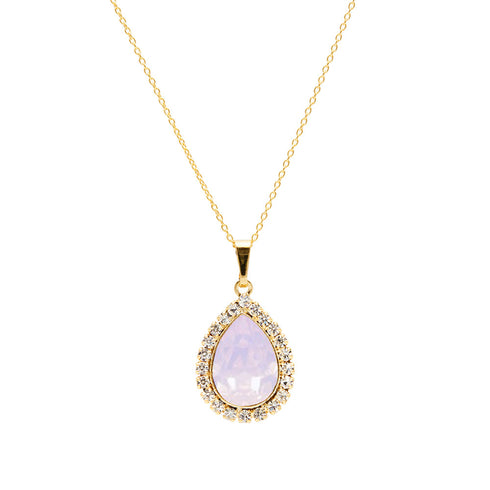 Комплект "Debesu Piliens (Rose Water Opal)" с кристаллами Swarovski™